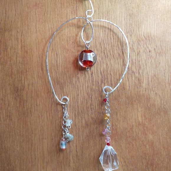 Sun catcher Boho look handcrafted car charm ooak - Picture 3 of 5